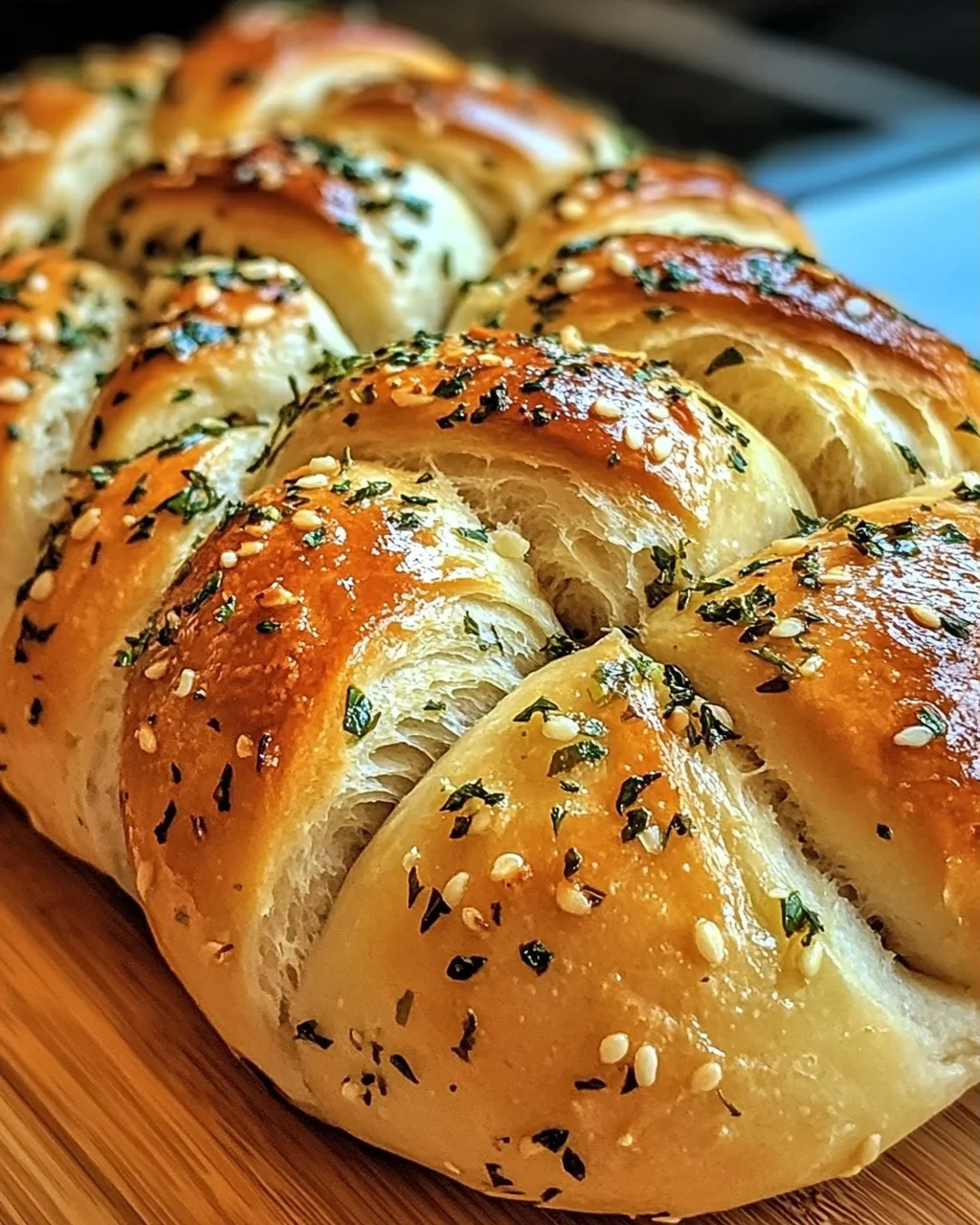 Aromatisches Knoblauch-Kräuter Zopfbrot für Genießer