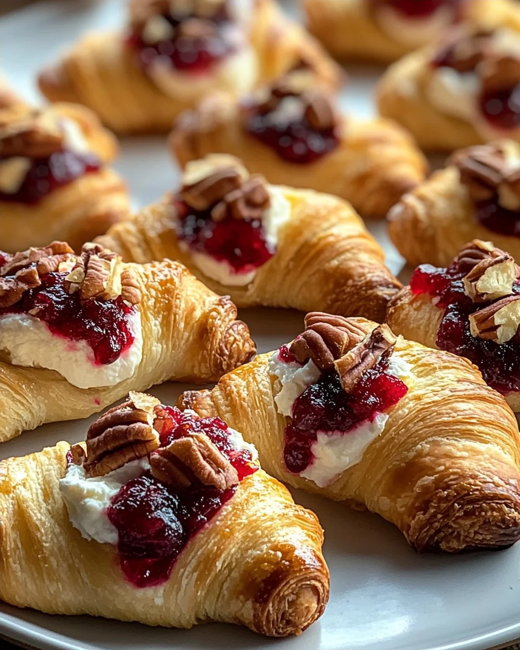 Cranberry Cream Cheese Crescent Bites
