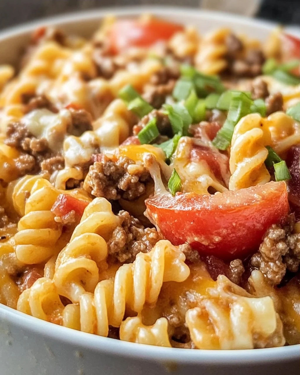 Cremige Cheeseburger-Pasta