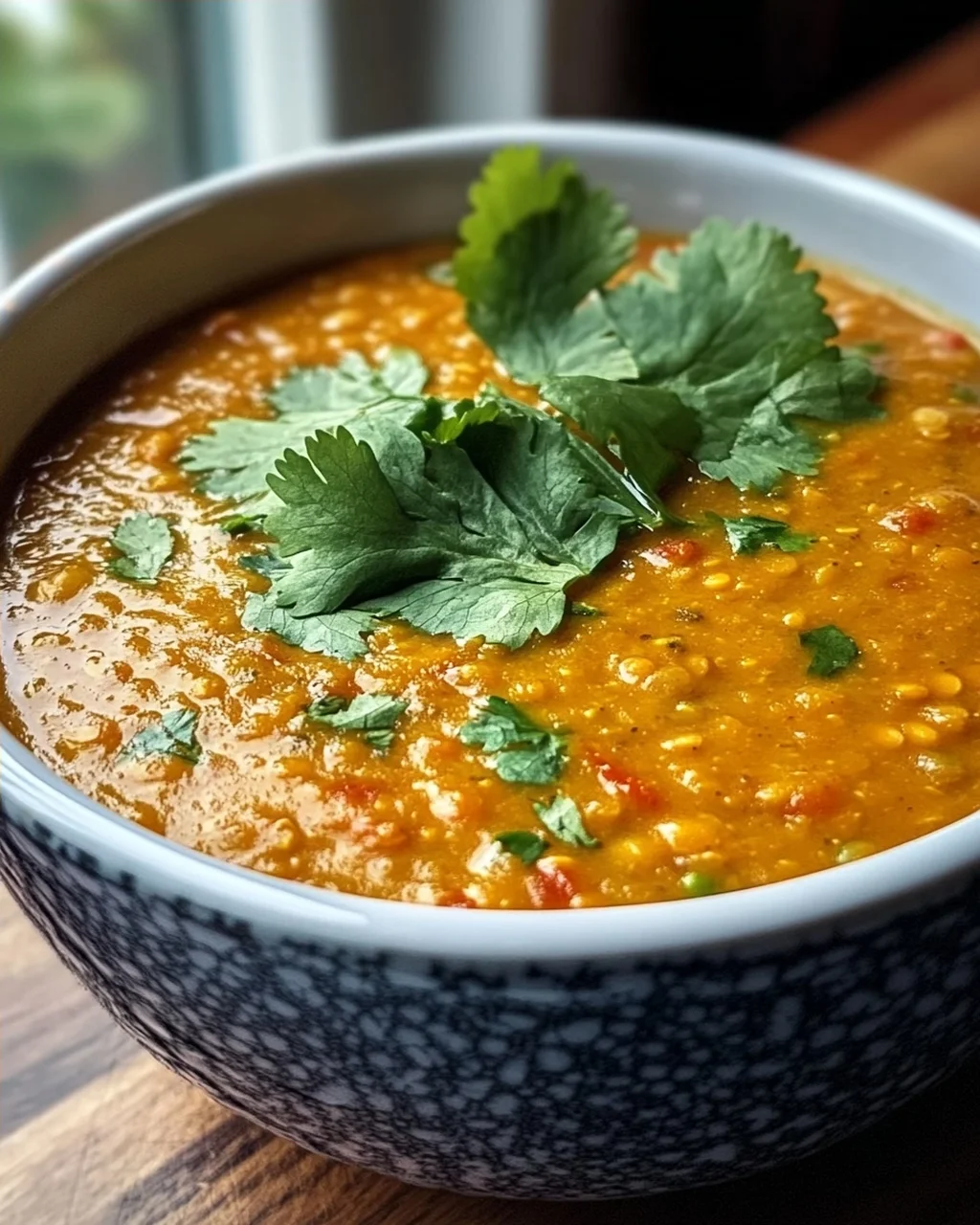Cremige Thai Kokos Rote Linsensuppe