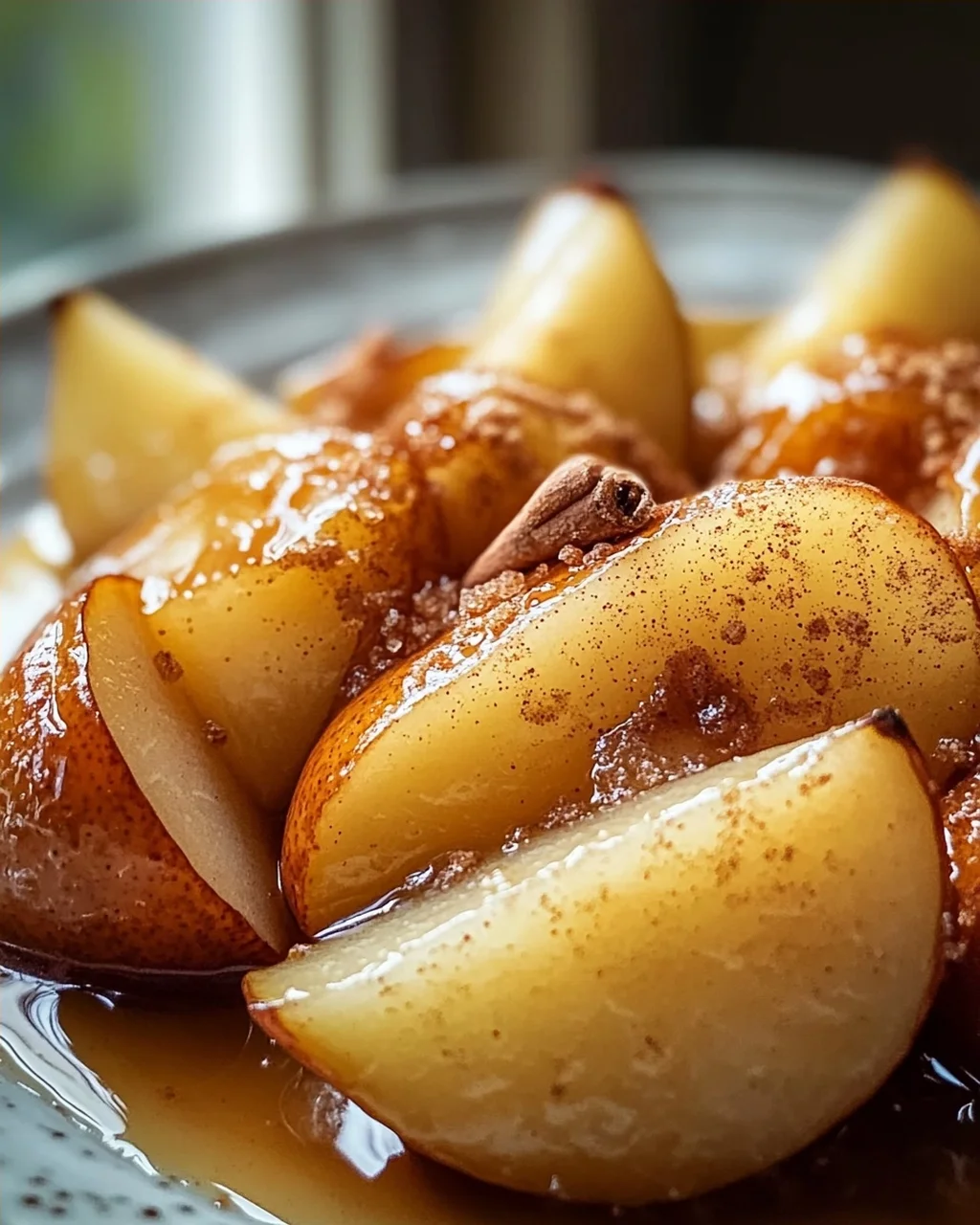 Einfach & Lecker: Gebackene Birnenscheiben mit Ahorn-Glasur
