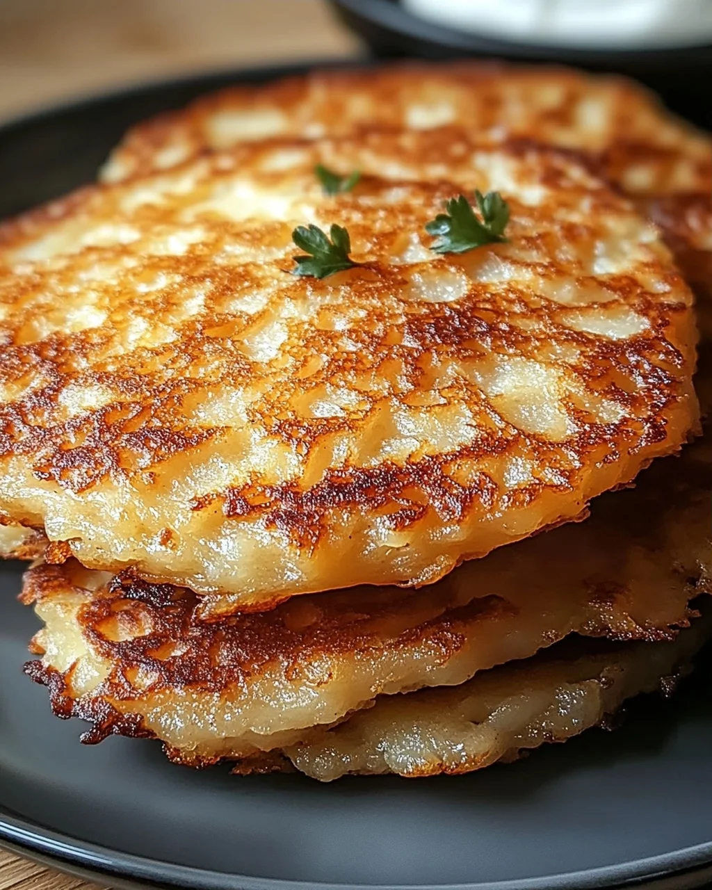 Kartoffelpuffer ohne Fett aus der Heißluftfritteuse