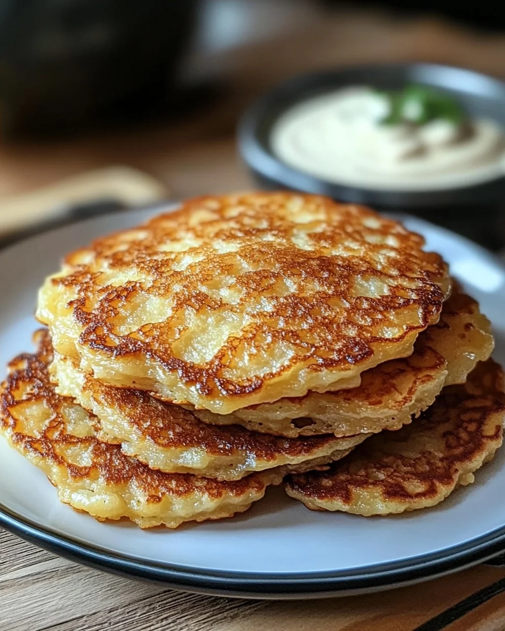 Kartoffelpuffer ohne Fett aus der Heißluftfritteuse