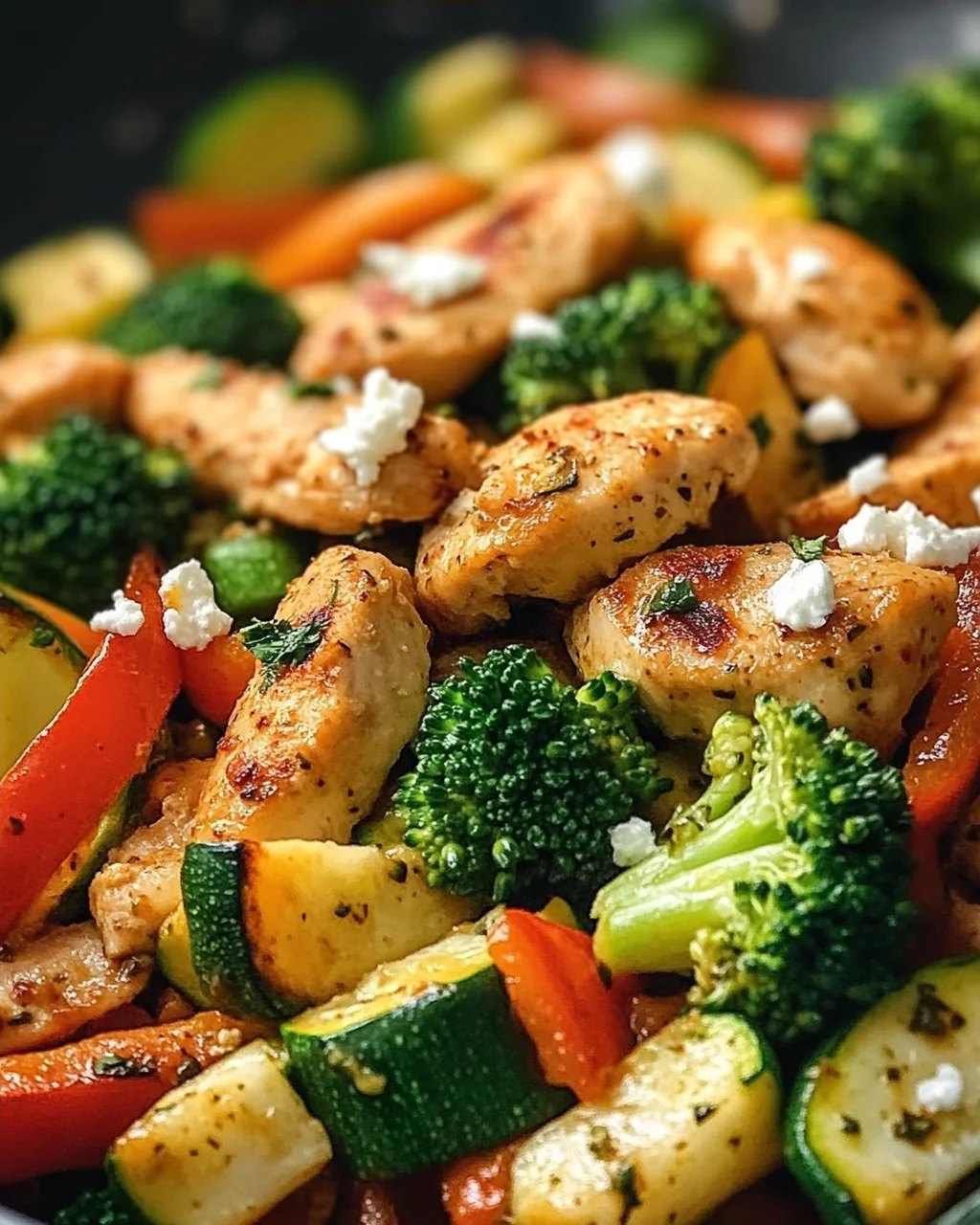 Leckere Low Carb Hähnchenpfanne mit Gemüse Rezept