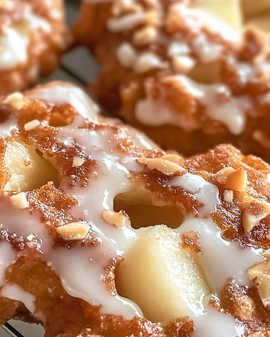 Mandelflocken Apfelkrapfen ohne Zucker