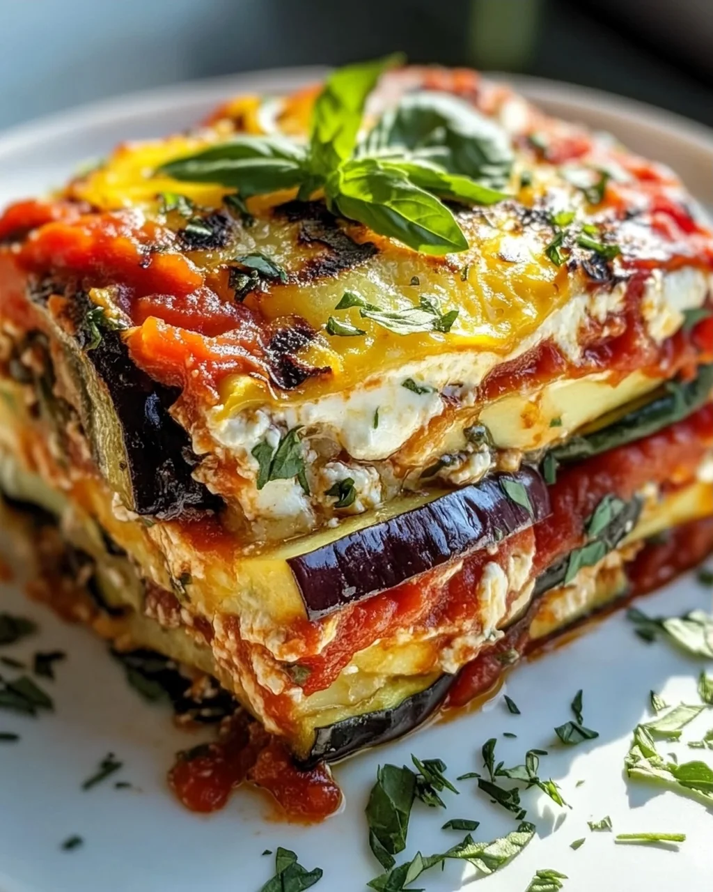 Mediterrane Gemüse-Lasagne mit cremiger Ricotta genießen
