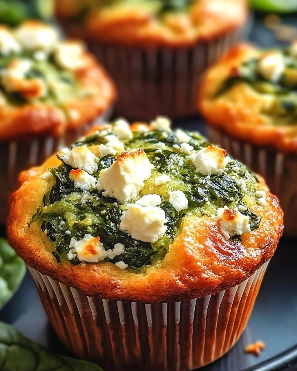 Spinat Feta Muffins