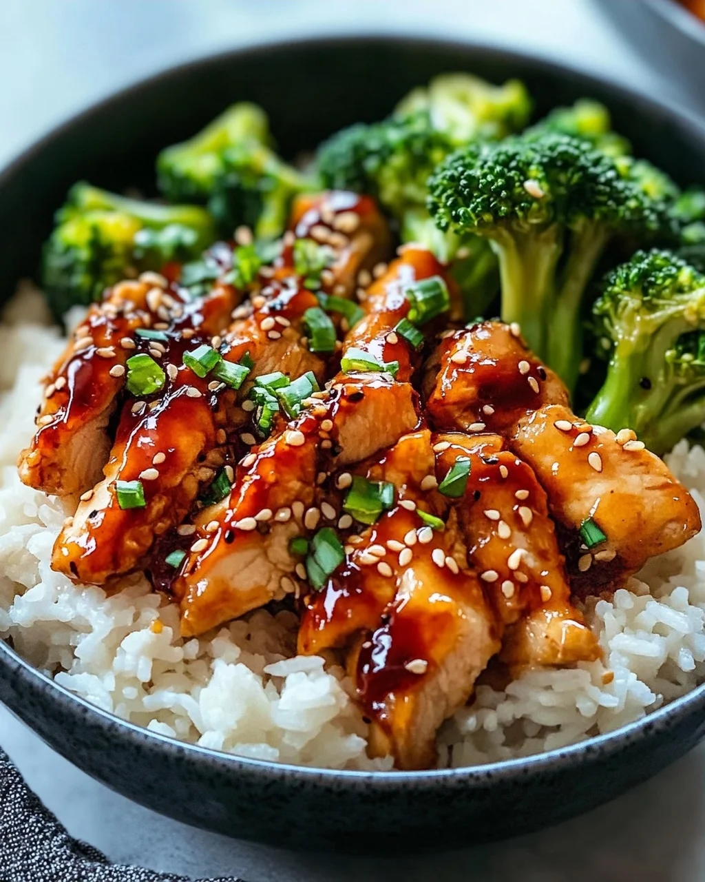 Sticky Chicken Bowls: Saftig, süß-würzig & einfach perfekt.