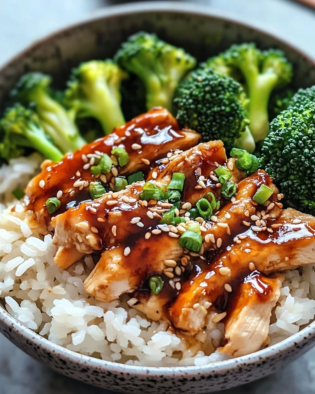 Sticky Chicken Bowls: Saftig, süß-würzig & einfach perfekt.