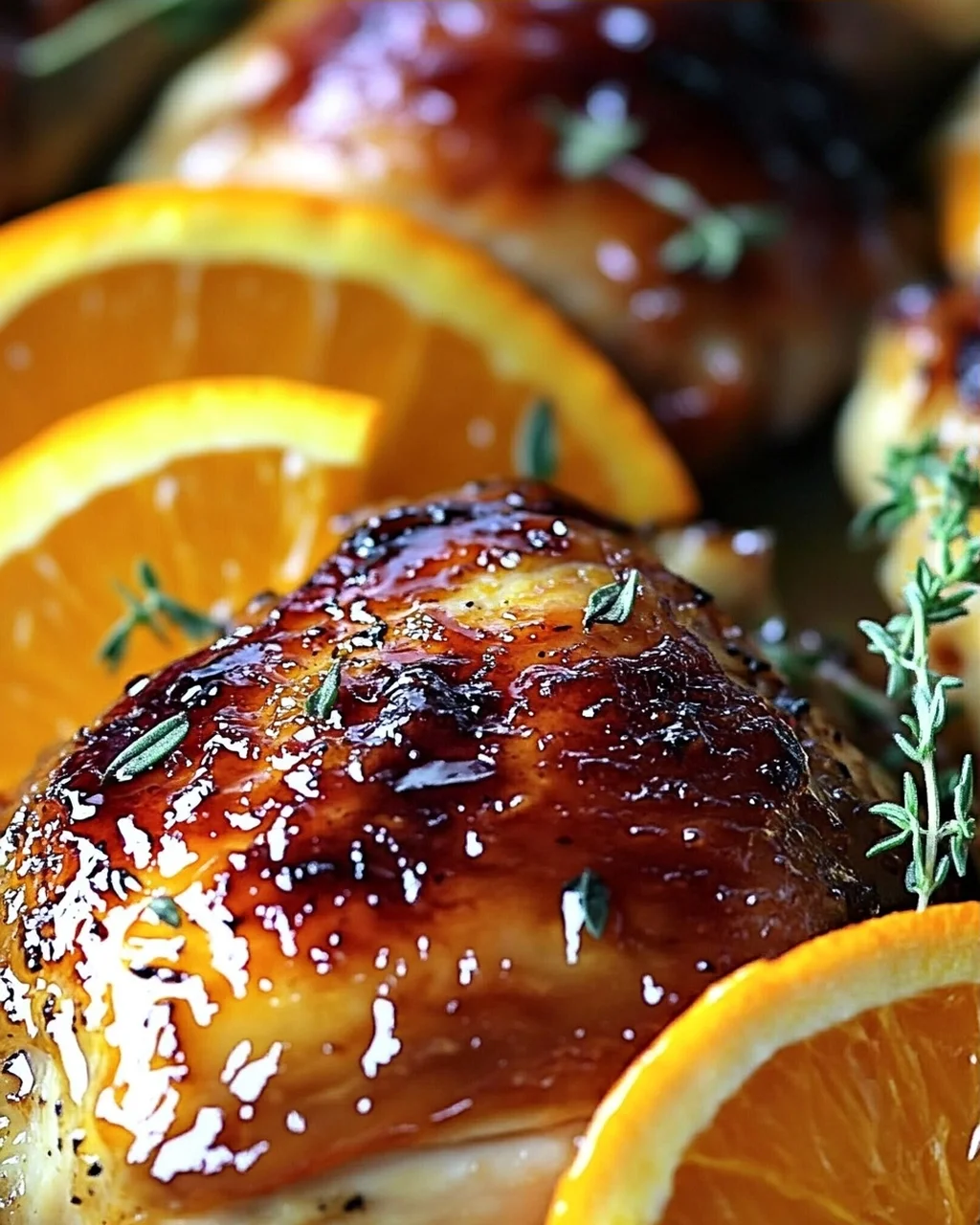 Süß-Herzhaftes Geröstetes Orangen-Hähnchen