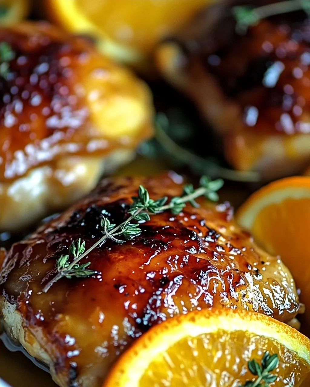 Süß-Herzhaftes Geröstetes Orangen-Hähnchen