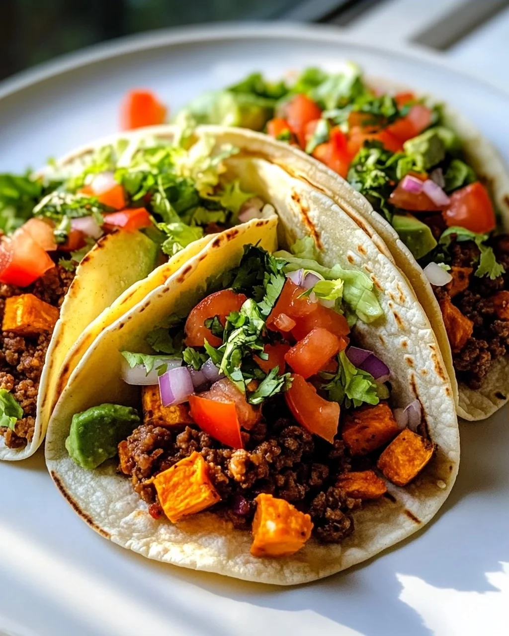 Süßkartoffel Hackfleisch Tacos: Frisch & Lecker mit Salat