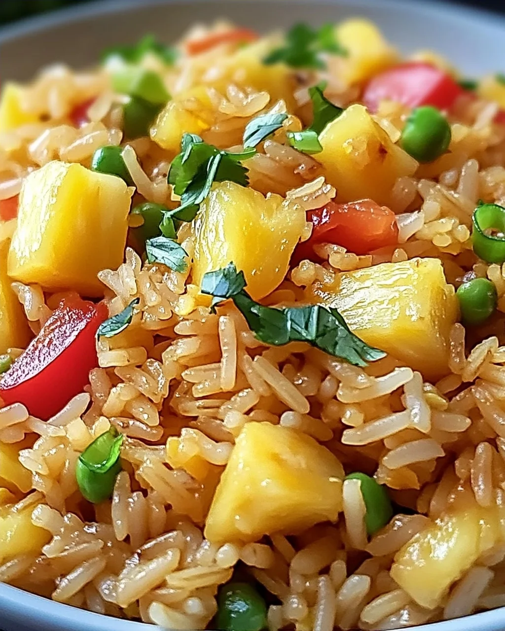 Thailändischer Ananas gebratener Reis für jeden Tag