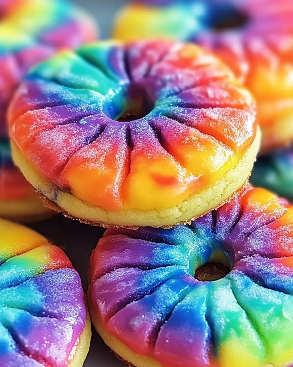 Tie Dye Kekse backen
