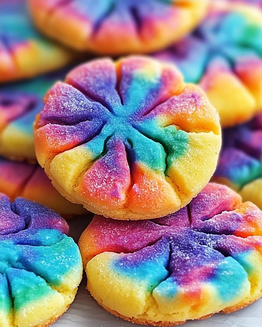 Tie Dye Kekse backen