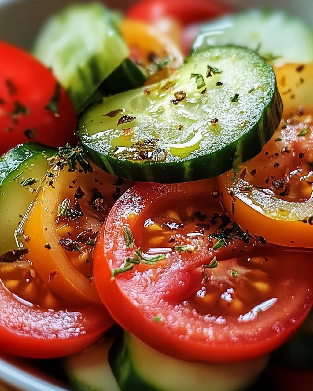 Tomaten-Gurken-Salat