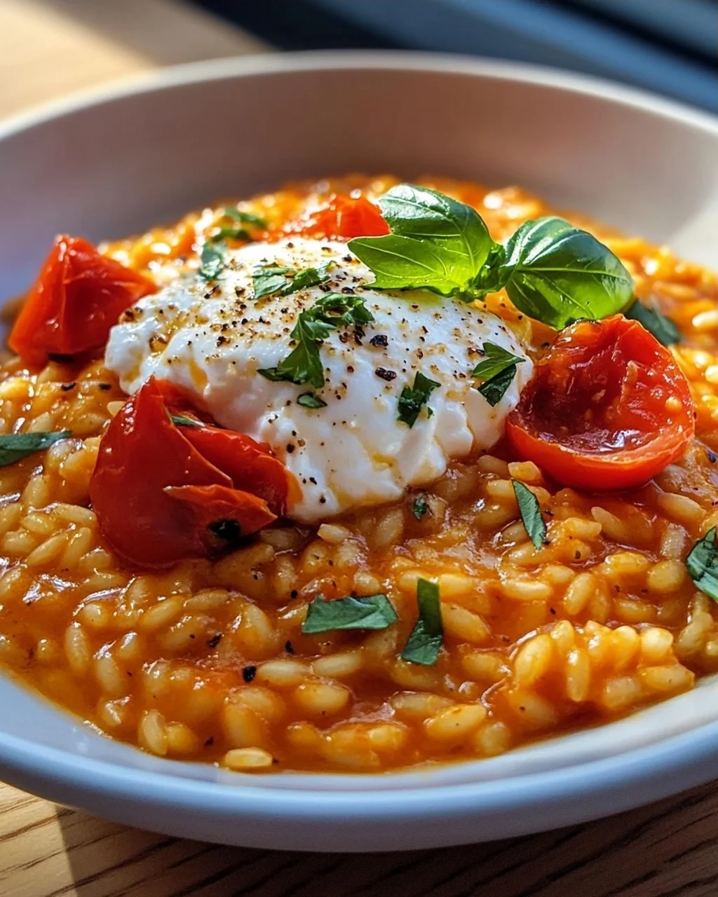 Tomatenrisotto mit Burrata – Cremig & Unwiderstehlich!