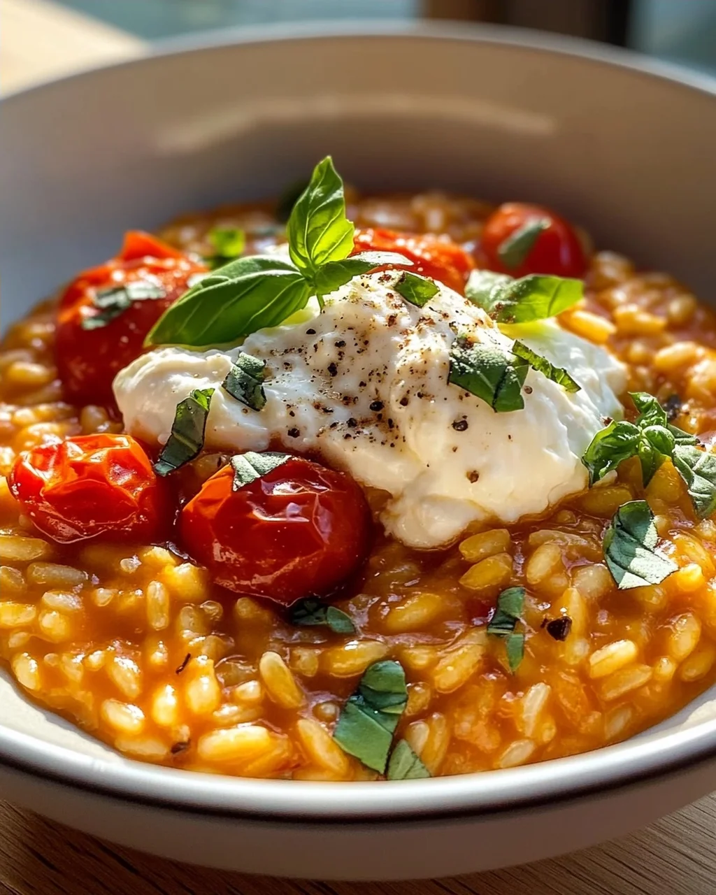 Tomatenrisotto mit Burrata – Cremig & Unwiderstehlich!