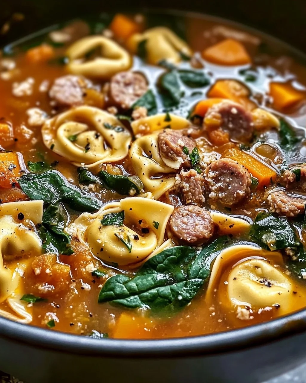 Wärmende Herbst-Tortellini-Suppe mit Rinderwurst – Einfach Genießen