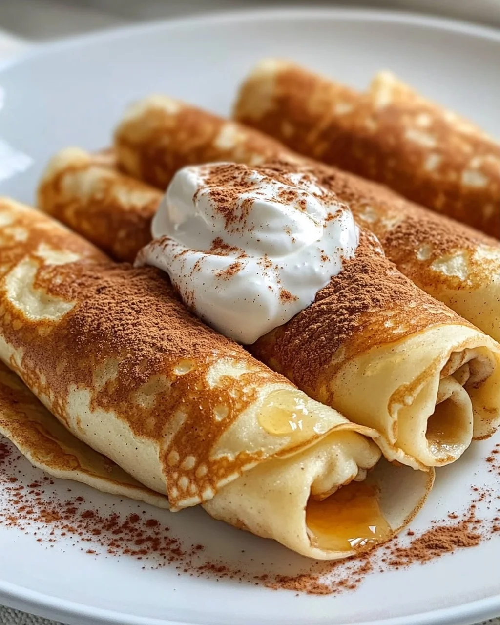 Zimtrollen-Protein-Crêpes