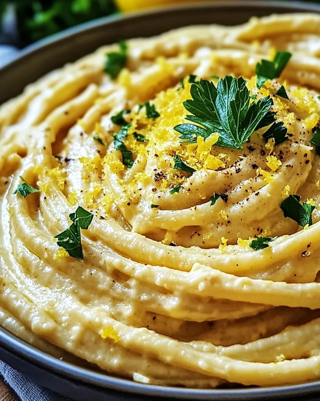 Zitronige Hummus-Pasta