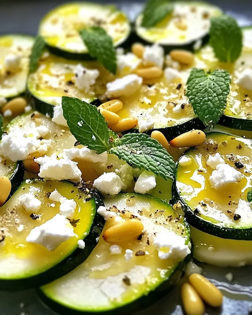 Zucchini-Carpaccio: Frisch & Schnell zubereitet