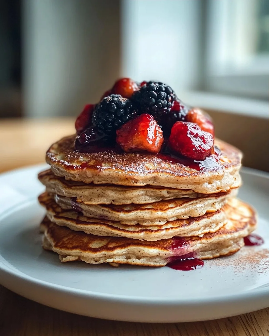 Zuckerfreie Quark Haferflocken Pancakes: Gesund & Einfach