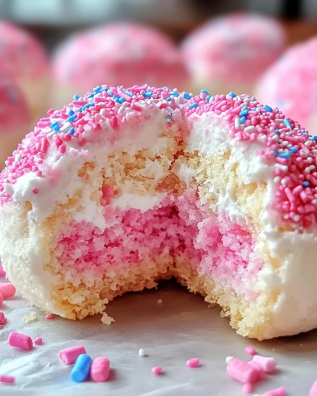 Zuckerwatte Käsekuchen Bomben für Zuhause